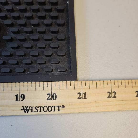 Heineken Beer Rubber Bar Mat Drip Rail Runner 20.75" X 3.25" Black Red Star Pub - Picture 5 of 9